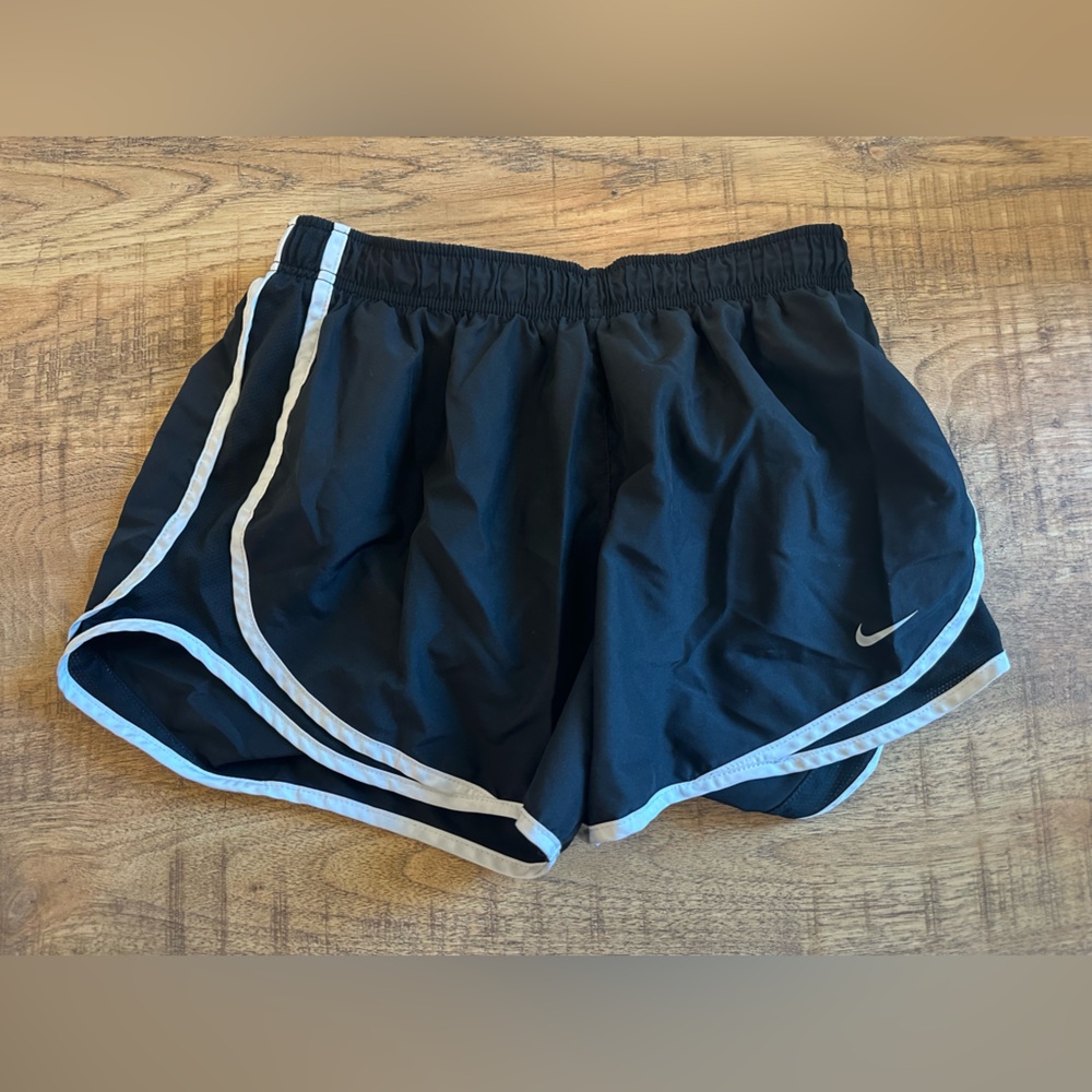Black Nike Shorts with White Trim